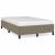 Cadru de pat fără saltea Taupe 120x190 cm țesătură GartenMobel Dekor
