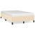 Cadru de pat fără saltea cremă 120x190 cm țesătură GartenMobel Dekor