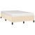 Cadru de pat fără saltea cremă 120x190 cm țesătură GartenMobel Dekor
