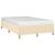 Cadru de pat fără saltea cremă 120x190 cm țesătură GartenMobel Dekor