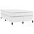 Pat box spring cu saltea, alb, 120x190 cm, piele ecologică GartenMobel Dekor