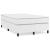 Pat box spring cu saltea, alb, 120x190 cm, piele ecologică GartenMobel Dekor