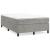 Pat box spring cu saltea, gri deschis, 120x190 cm, catifea GartenMobel Dekor
