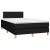 Pat box spring cu saltea, negru, 120x190 cm, catifea GartenMobel Dekor