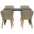 Set de masă pentru grădină cu pernă 5 pcs Bej poliratan GartenMobel Dekor