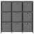 Raft 9 cuburi cu cutii, gri, 103x30x107,5 cm, material textil GartenMobel Dekor