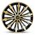 Set 4 capace roti VELAR Monarch Gold/Black, design multi-spoke Premium, ABS rezistent, Universal, pentru jante R16 FAVLine Selection