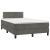 Pat box spring cu saltea, gri închis, 120x190 cm, catifea GartenMobel Dekor