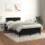 Pat box spring cu saltea, negru, 120x190 cm, catifea GartenMobel Dekor