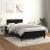 Pat box spring cu saltea, negru, 120x190 cm, catifea GartenMobel Dekor