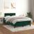 Pat box spring cu saltea, verde închis, 120x190 cm, catifea GartenMobel Dekor