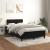 Pat box spring cu saltea, negru, 120x190 cm, catifea GartenMobel Dekor