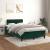 Pat box spring cu saltea, verde închis, 120x190 cm, catifea GartenMobel Dekor