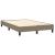 Pat cu arcuri, saltea și LED, gri taupe, 120x190 cm, textil GartenMobel Dekor