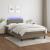 Pat cu arcuri, saltea și LED, gri taupe, 120x190 cm, textil GartenMobel Dekor