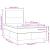 Pat box spring cu saltea și LED, alb, 120x190 cm, piele eco GartenMobel Dekor