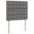 Pat cu arcuri, cu saltea și LED, gri, 120x190 cm, piele eco GartenMobel Dekor