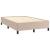 Pat cu arcuri, cu saltea și LED cappuccino 120x190 cm piele eco GartenMobel Dekor