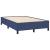 Pat box spring cu saltea, albastru, 120x190 cm, material textil GartenMobel Dekor