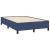 Pat box spring cu saltea, albastru, 120x190 cm, material textil GartenMobel Dekor
