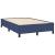 Pat box spring cu saltea, albastru, 120x190 cm, material textil GartenMobel Dekor