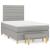 Pat box spring cu saltea, gri deschis, 120x190 cm, textil GartenMobel Dekor