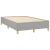 Pat box spring cu saltea, gri deschis, 120x190 cm, textil GartenMobel Dekor
