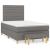 Pat box spring cu saltea, negru, 120x190 cm, catifea GartenMobel Dekor