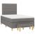 Pat box spring cu saltea, negru, 120x190 cm, catifea GartenMobel Dekor