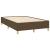 Pat box spring cu saltea, maro închis, 120x190 cm, textil GartenMobel Dekor
