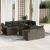 Set canapele de grădină cu perne, 11 piese, gri, poliratan GartenMobel Dekor
