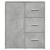Dulapuri, 2 buc., gri beton, 60x31x70 cm, lemn prelucrat GartenMobel Dekor