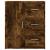 Dulapuri, 2 buc., stejar fumuriu, 60x31x70 cm, lemn prelucrat GartenMobel Dekor