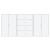 Dulapuri, 3 buc., alb, 60x31x84 cm, lemn prelucrat GartenMobel Dekor