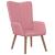 Scaun de relaxare, roz, catifea GartenMobel Dekor