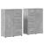 Dulapuri, 2 buc., gri beton, 60x31x84 cm, lemn prelucrat GartenMobel Dekor