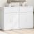 Dulapuri, 2 buc., alb, 60x30x84 cm, lemn prelucrat GartenMobel Dekor