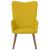 Scaun de relaxare, galben muștar, catifea GartenMobel Dekor