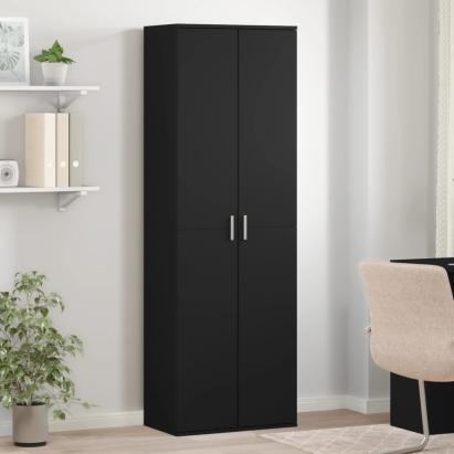 Dulap înalt, negru, 60x35x180 cm, lemn prelucrat GartenMobel Dekor