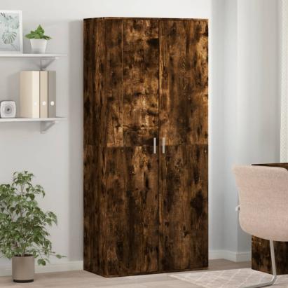 Pantofar, stejar fumuriu, 80x39x178 cm, lemn prelucrat GartenMobel Dekor