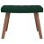 Scaun de relaxare cu taburet, verde închis, catifea GartenMobel Dekor