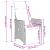 Set mobilier de grădină cu perne, 5 piese, negru, poliratan GartenMobel Dekor