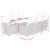 Set mobilier de grădină cu perne, 9 piese, negru, poliratan GartenMobel Dekor