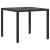 Set bistro cu perne, 3 piese, negru, poliratan GartenMobel Dekor