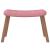 Scaun de relaxare cu taburet, roz, catifea GartenMobel Dekor