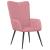 Scaun de relaxare, roz, catifea GartenMobel Dekor