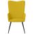 Scaun de relaxare, galben muștar, catifea GartenMobel Dekor