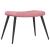 Scaun de relaxare cu taburet, roz, catifea GartenMobel Dekor