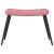 Scaun de relaxare cu taburet, roz, catifea GartenMobel Dekor