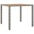 Set bistro de grădină cu perne, 3 piese, gri, poliratan GartenMobel Dekor